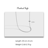 F.I.N.S Minimalist S925 Sterling Silver Twist Choker Necklace