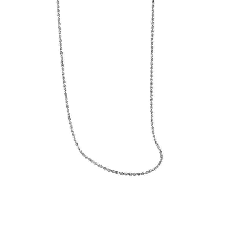 F.I.N.S Minimalist S925 Sterling Silver Twist Choker Necklace