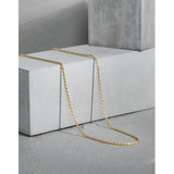 F.I.N.S Minimalist S925 Sterling Silver Twist Choker Necklace