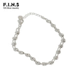 F.I.N.S S925 Sterling Silver Chain Bracelet for Men and Women