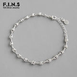 F.I.N.S S925 Sterling Silver Chain Bracelet for Men and Women