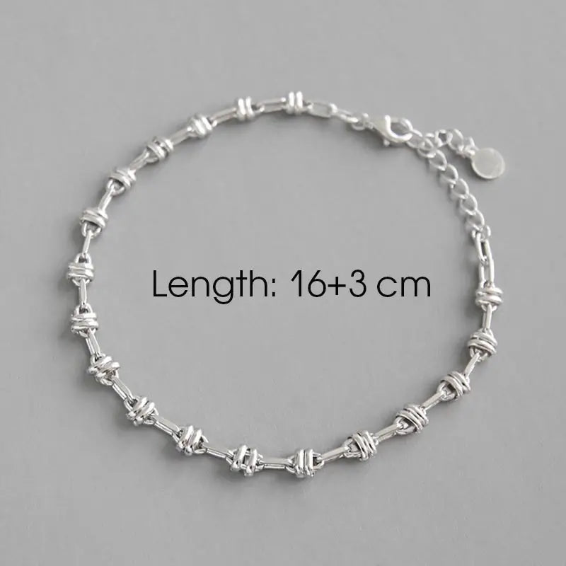 F.I.N.S S925 Sterling Silver Chain Bracelet for Men and Women