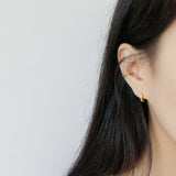 F.I.N.S S925 Silver Earrings Small Round Hoop Geometry Female Earrings