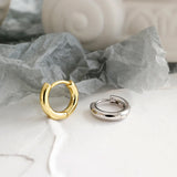 F.I.N.S S925 Silver Earrings Small Round Hoop Geometry Female Earrings