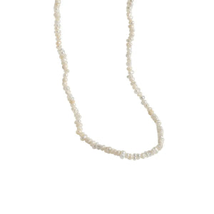 F.I.N.S 3mm Mini Baroque Pearl Chain S925 Silver Necklace