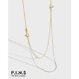S925 Sterling Silver Necklace Clavicle Chain Necklace