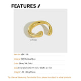 S 925 Sterling Silver Ear Clip Minimalist Ear Cuff