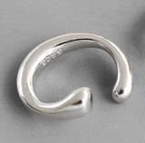 S 925 Sterling Silver Ear Clip Minimalist Ear Cuff