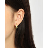 U-shaped Silver Hoop Earrings Prevent Allergy