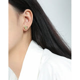 F.I.N.S Woman S925 Silver Small Heart Earrings