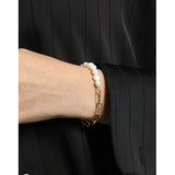 Irregular Baroque Pearl Silver Bracelet Asymmetric Chain Fine Jewelry