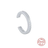 925 Sterling Silver Zircon Ear Cuffs for Women