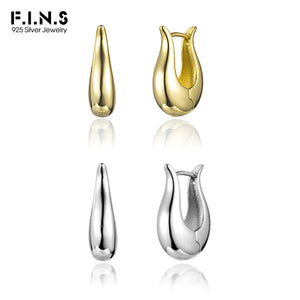 925 Silver Geometric Hoops Earrings for Women