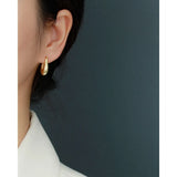 925 Silver Geometric Hoops Earrings for Women