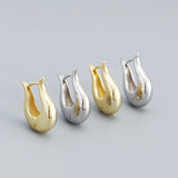 925 Silver Geometric Hoops Earrings for Women