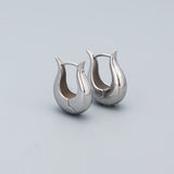 925 Silver Geometric Hoops Earrings for Women