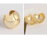 F.I.N.S Minimalism Round Ball Pure S925 Sterling Silver Earrings