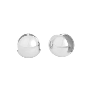F.I.N.S Minimalism Round Ball Pure S925 Sterling Silver Earrings