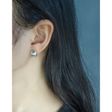 F.I.N.S Minimalism Round Ball Pure S925 Sterling Silver Earrings