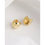 F.I.N.S Minimalism Round Ball Pure S925 Sterling Silver Earrings
