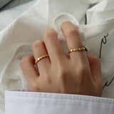 F.I.N.S Minimalist Silver Ring Stackable Finger Ring 925