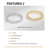 F.I.N.S Minimalist Silver Ring Stackable Finger Ring 925