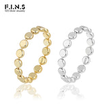F.I.N.S Minimalist Silver Ring Stackable Finger Ring 925
