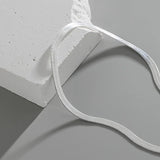 S925 Silver Flat Snake Chain Necklace Stackable Neck Jewelry