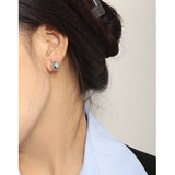 S925 Sterling Silver Glossy Ball Stud Earrings