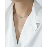 Geometric Smooth Round Disc S925 Silver Necklace