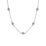 Geometric Smooth Round Disc S925 Silver Necklace