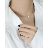 Geometric Smooth Round Disc S925 Silver Necklace