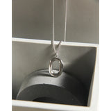 F.I.N.S Minimalist Geometric S925 Silver Necklaces Pendants Stackable Chain