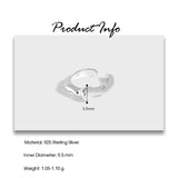 Real S925 Sterling Silver Ear Clip Minimalist Design