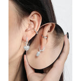 Real S925 Sterling Silver Ear Clip Minimalist Design