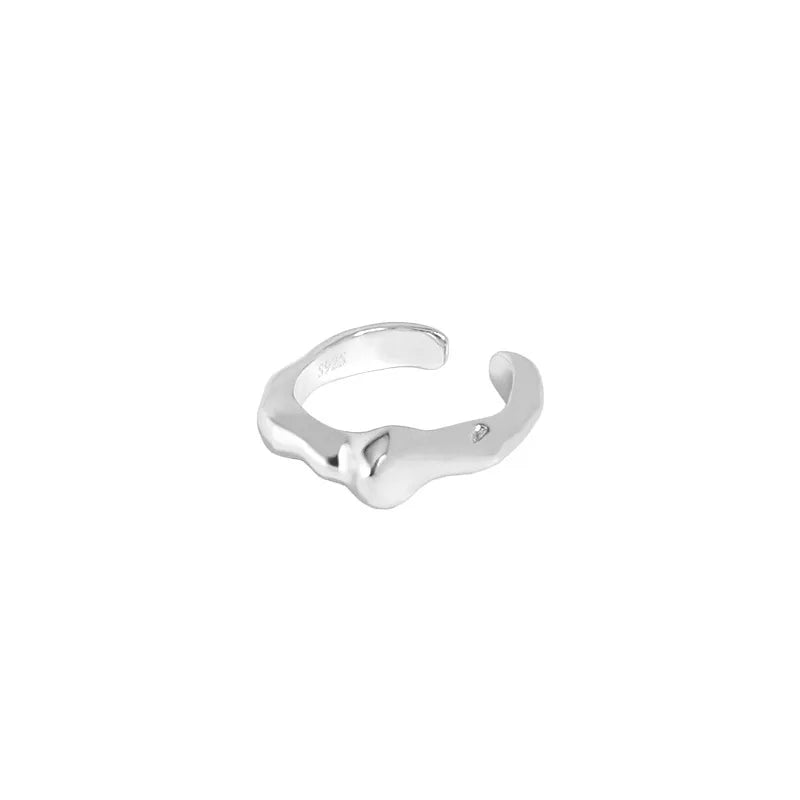 Real S925 Sterling Silver Ear Clip Minimalist Design