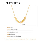 Minimalist S925 Sterling Silver Necklace Geometric Clavicle Chain