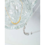 Minimalist S925 Sterling Silver Necklace Geometric Clavicle Chain