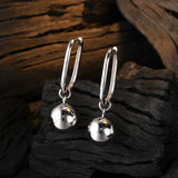 S925 Silver Hoop Earrings Detachable Dangle Drop Fine Jewelry