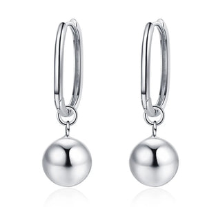 S925 Silver Hoop Earrings Detachable Dangle Drop Fine Jewelry