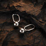 S925 Silver Hoop Earrings Detachable Dangle Drop Fine Jewelry