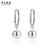 S925 Silver Hoop Earrings Detachable Dangle Drop Fine Jewelry