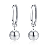 S925 Silver Hoop Earrings Detachable Dangle Drop Fine Jewelry