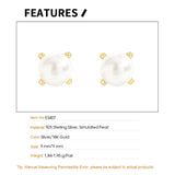 F.I.N.S S925 Silver Pearl Bead Pendant Necklace Wedding Jewelry