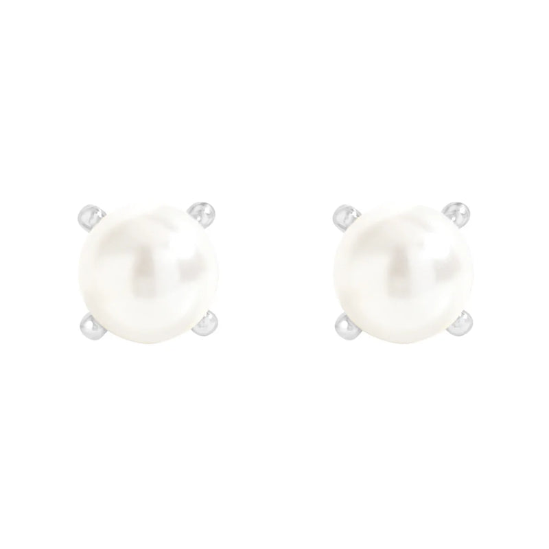 F.I.N.S S925 Silver Pearl Bead Pendant Necklace Wedding Jewelry