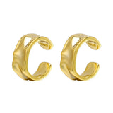 925 Silver Irregular Ear Clip Men Women Ear Bone Cuff Jewelry