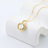 F.I.N.S 925 Silver Sun Necklace Shell Pendant Chain Jewelry