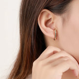 925 Sterling Silver Stud Earrings Minimalist Fine Jewelry Women Accessories