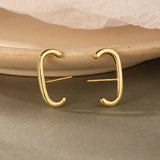 925 Sterling Silver Stud Earrings Minimalist Fine Jewelry Women Accessories