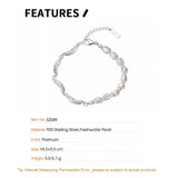 F.I.N.S Asymmetrical Chain Sterling Silver Baroque Pearl Fine Jewelry